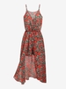 Combishort Jupé à Imprimé Floral S Rouge