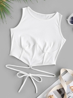 Corset Confort Sous Forme de Queue de Cheval pour Bébé M Blanc