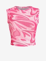 Débardeur Court à Cœur Psychédélique Xl Rose léger