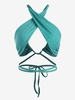 Débardeur Court Croisé à Col Halter S Vert