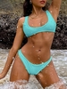 Ensemble de Bikini à Coupe Haute S Turqoise