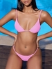 Ensemble de Bikini Soutien-Gorge et String S Rose