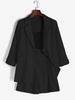 Ensemble de Blazer à Epaule Dénudée et de Short S Noir