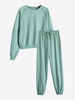 Ensemble de Blouson et Pantalon de Jogging à Manches Raglan avec Cordon S Vert clair
