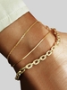 Ensemble de Bracelet de Cheville Chaîne en Métal 3 Pièces