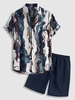 Ensemble de Chemise Motif de Peinture D