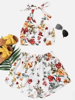 Ensemble De Haut et Short à Imprimé Licou L Blanc