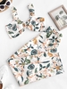 Ensemble de Pantalon Palazzo Fleur Noué à Volants Deux Pièces L Blanc