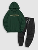 Ensemble de Pull-over à Capuche de Sport et Pantalon Cargo avec Cordon de Serrage de Style Techwear Taille unique Multi a