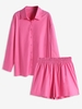 Ensemble de Short Lâche à Goutte Epaule S Rose clair