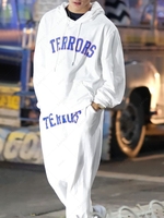 Ensemble de Sweat à Capuche Sportif et à Imprimé Lettre S Objets de Sport S Blanc