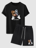 Ensemble de T-shirt Motif D