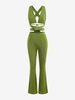 Ensemble Haut et Pantalon Sportif Vichy pour Maison M Vert