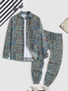 Ensemble Pantalon de Jogger en Coton et Chemise en Lin à Imprimé Fleurs Minuscules Style Bohémien Taille unique Multi a