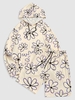 Ensemble Sweat-Shirt à Capuche et Short à Motif Fleurs M Jaune clair