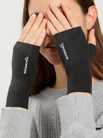 Gants Chauds Lettre avec Trou Pouce à Doublure en Laine