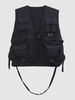 Gilet Cargo Boucle Circulaire avec Multi-Poches Design 2xl Noir