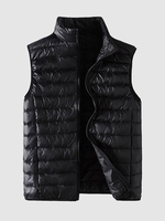 Gilet Matelassé Zippé L Noir