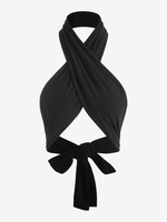 Haut à Double Couche Taille unique Noir