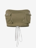 Haut Bandeau Cargo avec Poches à Lacets M Vert
