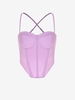 Haut Corset à Bretelle Croisé S Violet clair