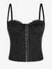 Haut Corset Style Lingerie en Dentelle à Armature Xs Noir