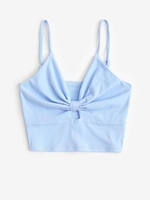 Haut Court en Jersey avec Nœud Papillon S Bleu clair