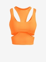 Haut Court Superposé Découpé Au Dos Nageur S Orange