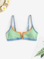 Haut de Bikini à Armature en V S Vert