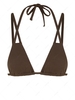 Haut de Bikini à Bretelle à Col Halter L Café profond