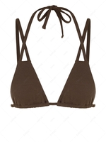 Haut de Bikini à Bretelle à Col Halter L Café profond