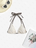 Haut de Bikini à Col Halter S Café lumière