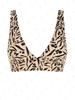 Haut de Bikini à Imprimé Abstrait S Café lumière