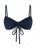 Haut de Bikini Cintré Texturé L Bleu profond