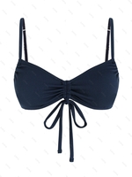 Haut de Bikini Cintré Texturé L Bleu profond