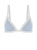 Haut de Bikini Contrasté à Paillette S Bleu clair
