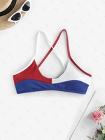Haut de Bikini Couleur en Bloc L