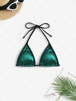 Haut de Bikini Cousu M Vert profond