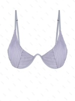 Haut de Bikini Côtelé L Pourpre