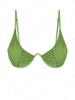Haut de Bikini Côtelé M Vert