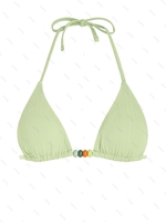 Haut de Bikini Côtelé Perlé L Vert clair