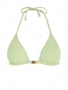 Haut de Bikini Côtelé Perlé S Vert clair