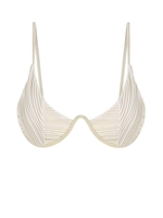 Haut de Bikini Côtelé S Café lumière