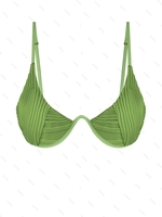 Haut de Bikini Côtelé S Vert