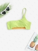 Haut de Bikini Découpé à Une Epaule M Vert