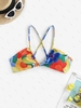 Haut de Bikini Fleuri Peinture S