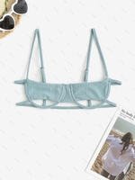 Haut de Bikini Harnais M Vert clair