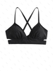Haut de Bikini Léopard Animal de Grande Taille à Lacets Xl Noir