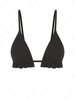 Haut de Bikini Texturé à Volants M