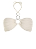 Haut de Bikini Texturé Bague en O en Jacquard L Café lumière